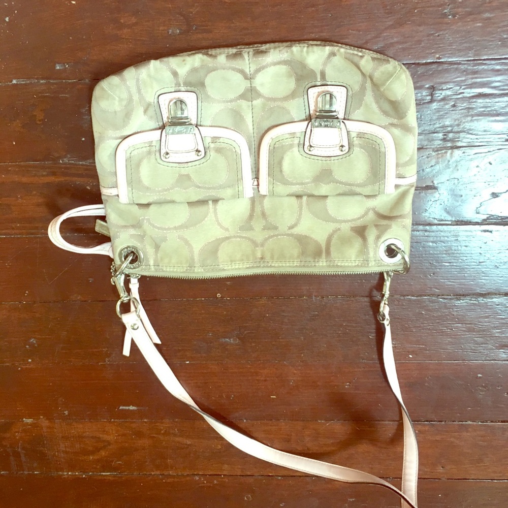 Coach crossbody bag light pink